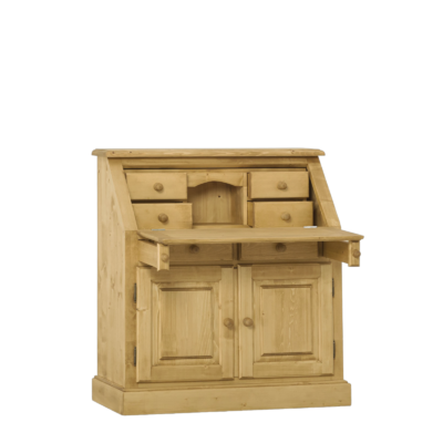 Secrétaire 2 Portes 6 Tiroirs en Pin Massif Bureaux en pin massif meublespin.fr - mobilier et de décoration de style montagne ou chalet- meubles en pin, mobilier en bois massif de qualité, canapés convertibles - https://meublespin.fr