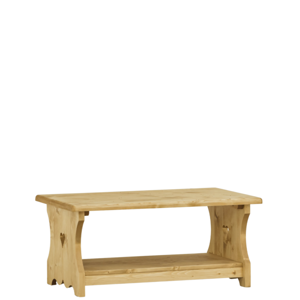 Table Basse Coeur GM 100 cm CHAMONIX Chamonix meublespin.fr - vente de mobilier et de décoration de style montagne ou chalet- vente de meubles en pin et canapés convertibles - https://meublespin.fr