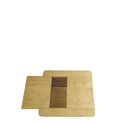 Table Basse Coffre Chamonix Plateaux coulissants en Pin Massif 70 cm Chamonix meublespin.fr - mobilier et de décoration de style montagne ou chalet- meubles en pin, mobilier en bois massif de qualité, canapés convertibles - https://meublespin.fr
