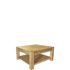 Table Basse Carrée Morzine 80 x 80 cm Bois Pin Massif Morzine meublespin.fr - vente de mobilier et de décoration de style montagne ou chalet- vente de meubles en pin et canapés convertibles - https://meublespin.fr