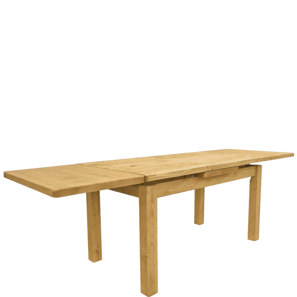 Table Repas Rectangulaire 180 x 90 cm (2 allonges/Plateau 4 cm) en Pin Massif Tables repas en bois massif meublespin.fr - vente de mobilier et de décoration de style montagne ou chalet- vente de meubles en pin et canapés convertibles - https://meublespin.fr