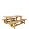 Table Tronc en Pin Massif Brossé 200 x 95 cm Chamonix meublespin.fr - vente de mobilier et de décoration de style montagne ou chalet- vente de meubles en pin et canapés convertibles - https://meublespin.fr