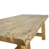 Table Tronc en Pin Massif Brossé 200 x 95 cm Chamonix meublespin.fr - vente de mobilier et de décoration de style montagne ou chalet- vente de meubles en pin et canapés convertibles - https://meublespin.fr