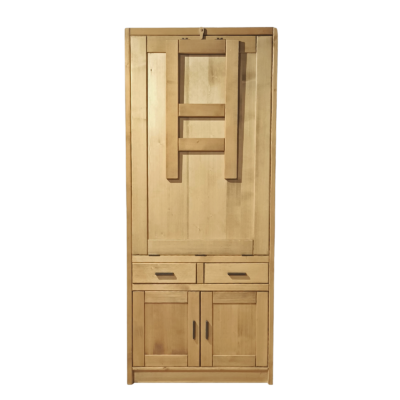 Table de Berger Contemporaine 4 portes en Pin Massif – Morzine Morzine meublespin.fr - mobilier et de décoration de style montagne ou chalet- meubles en pin, mobilier en bois massif de qualité, canapés convertibles - https://meublespin.fr