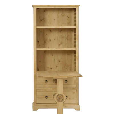 Table de Berger en Pin Massif Sculptée – Chalet Chalet meublespin.fr - mobilier et de décoration de style montagne ou chalet- meubles en pin, mobilier en bois massif de qualité, canapés convertibles - https://meublespin.fr