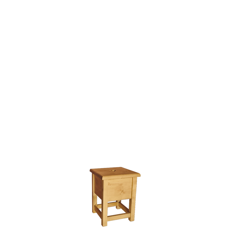 Tabouret coffre en pin massif Chamonix Chamonix meublespin.fr - mobilier et de décoration de style montagne ou chalet- meubles en pin, mobilier en bois massif de qualité, canapés convertibles - https://meublespin.fr