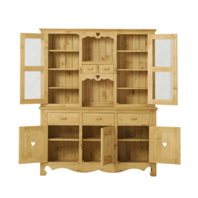 Vaisselier Chamonix 5 Portes et 5 Tiroirs en Pin Massif 160 cm - meublespin.fr - Chamonix Vaisselier Chamonix 5 Portes et 5 Tiroirs en Pin Massif 160 cm Chamonix meublespin.fr - mobilier et de décoration de style montagne ou chalet- meubles en pin, mobilier en bois massif de qualité, canapés convertibles - https://meublespin.fr