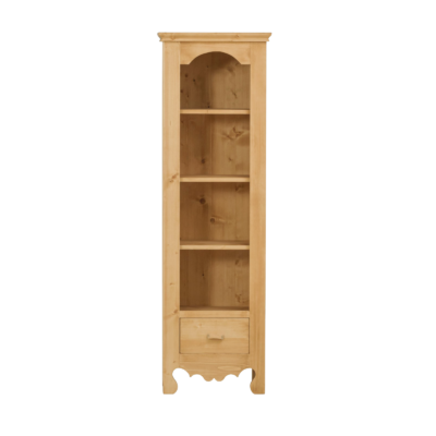 Bibliothèque Chamonix 1 Tiroir et 4 Étagères en Pin Massif Chamonix meublespin.fr - mobilier et de décoration de style montagne ou chalet- meubles en pin, mobilier en bois massif de qualité, canapés convertibles - https://meublespin.fr