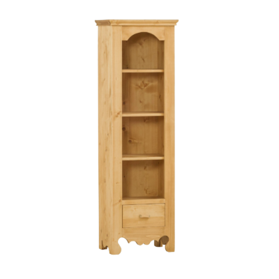 Bibliothèque Chamonix 1 Tiroir et 4 Étagères en Pin Massif Chamonix meublespin.fr - mobilier et de décoration de style montagne ou chalet- meubles en pin, mobilier en bois massif de qualité, canapés convertibles - https://meublespin.fr