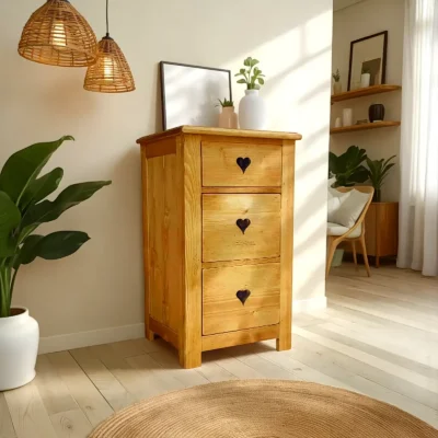 Chiffonnier 3 Tiroirs Chamonix en Pin Massif « Exclusivité WEB » Chamonix meublespin.fr - mobilier et de décoration de style montagne ou chalet- meubles en pin, mobilier en bois massif de qualité, canapés convertibles - https://meublespin.fr