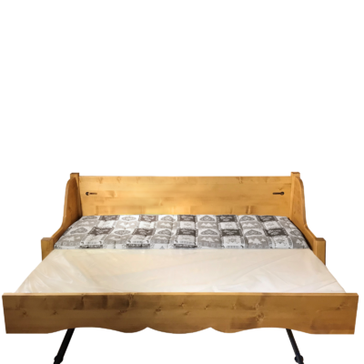 Canapé Gigogne Jura en Pin Massif – Tissu au Choix Canapés Gigognes en Bois Massif meublespin.fr - mobilier et de décoration de style montagne ou chalet- meubles en pin, mobilier en bois massif de qualité, canapés convertibles - https://meublespin.fr