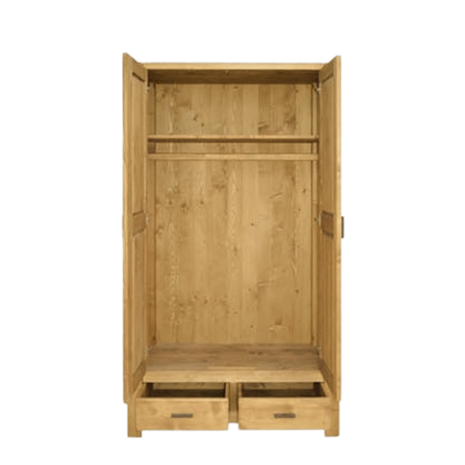 Armoire 2 Portes En Pin Massif Contemporaine | Livraison Rapide