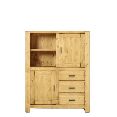 Bahut Morzine 2 Portes + 3 Tiroirs en Pin Massif Buffets & bahuts en bois massif meublespin.fr - mobilier et de décoration de style montagne ou chalet- meubles en pin, mobilier en bois massif de qualité, canapés convertibles - https://meublespin.fr