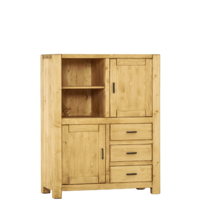 Bahut Morzine 2 Portes + 3 Tiroirs en Pin Massif Buffets & bahuts en bois massif meublespin.fr - mobilier et de décoration de style montagne ou chalet- meubles en pin, mobilier en bois massif de qualité, canapés convertibles - https://meublespin.fr