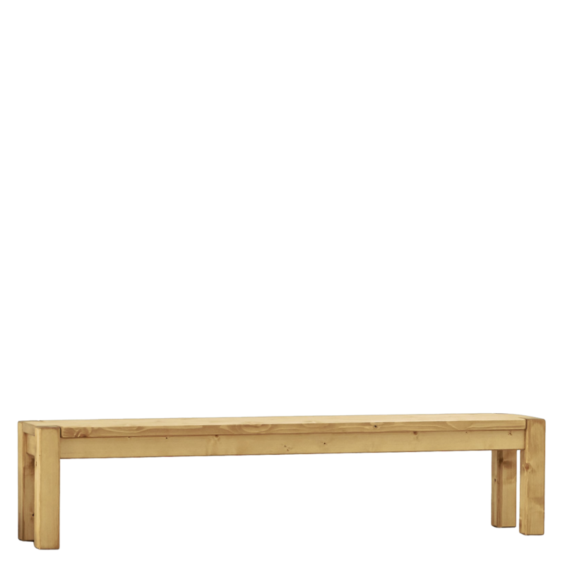 Banc Contemporain Morzine en Pin Massif 200 cm Morzine meublespin.fr - mobilier et de décoration de style montagne ou chalet- meubles en pin, mobilier en bois massif de qualité, canapés convertibles - https://meublespin.fr