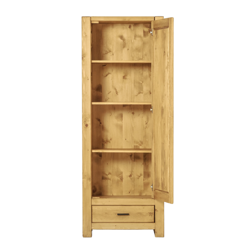 Bonnetière 1 Porte et 1 Tiroir Morzine en Pin Massif Armoires en bois massif meublespin.fr - mobilier et de décoration de style montagne ou chalet- meubles en pin, mobilier en bois massif de qualité, canapés convertibles - https://meublespin.fr