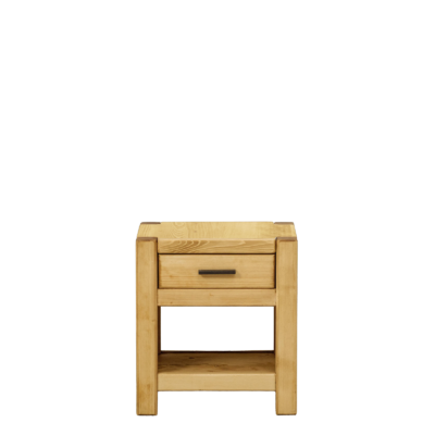 Chevet Contemporain Morzine 1 Tiroir en Pin Massif Ciré Chevets meublespin.fr - mobilier et de décoration de style montagne ou chalet- meubles en pin, mobilier en bois massif de qualité, canapés convertibles - https://meublespin.fr