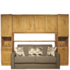 Pont 4 portes + 2 Bonnetières Morzine 300 cm Armoires en bois massif meublespin.fr - vente de mobilier et de décoration de style montagne ou chalet- vente de meubles en pin et canapés convertibles - https://meublespin.fr