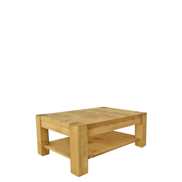 Table Basse Morzine en Pin Massif 100 x 50 cm Morzine meublespin.fr - vente de mobilier et de décoration de style montagne ou chalet- vente de meubles en pin et canapés convertibles - https://meublespin.fr