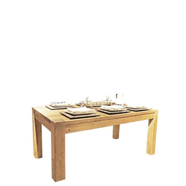 Table Contemporaine Morzine 160 x 90 cm en Pin Massif Morzine meublespin.fr - vente de mobilier et de décoration de style montagne ou chalet- vente de meubles en pin et canapés convertibles - https://meublespin.fr