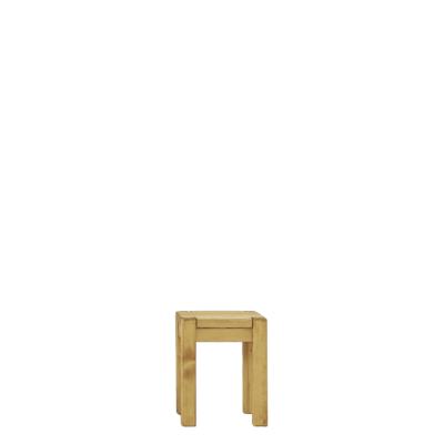 Tabouret carré contemporain en pin massif Morzine Morzine meublespin.fr - mobilier et de décoration de style montagne ou chalet- meubles en pin, mobilier en bois massif de qualité, canapés convertibles - https://meublespin.fr