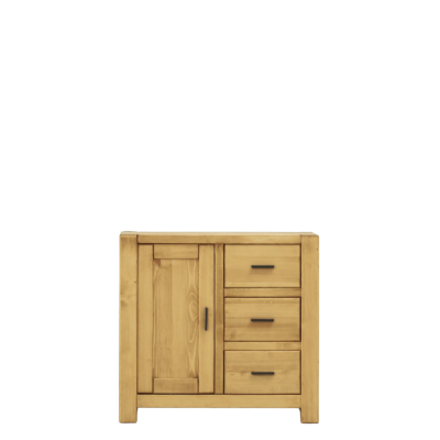 Buffet Bas Morzine 1 Porte + 3 Tiroirs en Pin Massif : 90cm Buffets & bahuts en bois massif meublespin.fr - mobilier et de décoration de style montagne ou chalet- meubles en pin, mobilier en bois massif de qualité, canapés convertibles - https://meublespin.fr