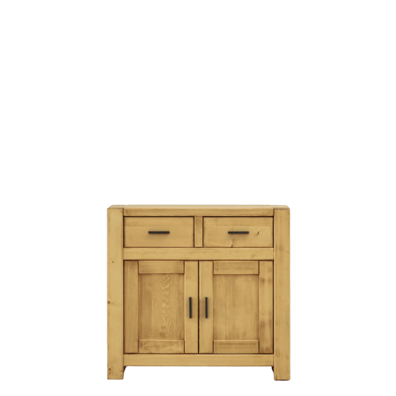 Buffet Bas Morzine 2 Portes + 2 Tiroirs en Pin Massif : 90cm Buffets & bahuts en bois massif meublespin.fr - mobilier et de décoration de style montagne ou chalet- meubles en pin, mobilier en bois massif de qualité, canapés convertibles - https://meublespin.fr