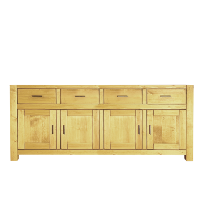 élément de cuisine bas 200 cm 4 Portes + 4 tiroirs MORZINE en Pin Massif Cuisine Morzine meublespin.fr - mobilier et de décoration de style montagne ou chalet- meubles en pin, mobilier en bois massif de qualité, canapés convertibles - https://meublespin.fr