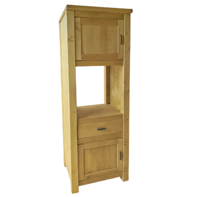 COLONNE FOUR 2 Portes + 1 Tiroir MORZINE en Pin Massif – charnières à gauche - meublespin.fr - Cuisine Morzine COLONNE FOUR 2 Portes + 1 Tiroir MORZINE en Pin Massif – charnières à gauche Cuisine Morzine meublespin.fr - mobilier et de décoration de style montagne ou chalet- meubles en pin, mobilier en bois massif de qualité, canapés convertibles - https://meublespin.fr