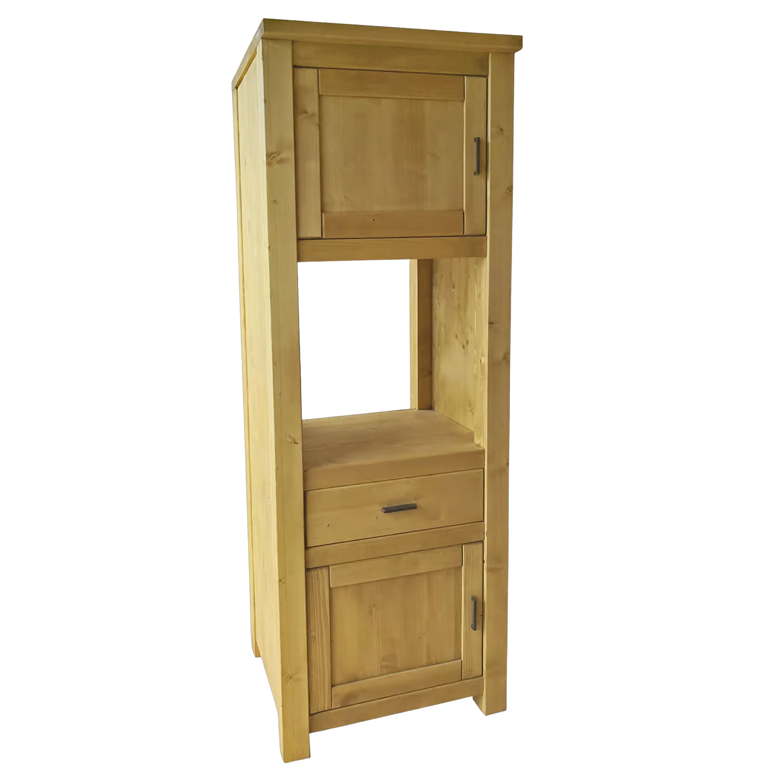 COLONNE FOUR 2 Portes + 1 Tiroir MORZINE en Pin Massif – charnières à gauche - meublespin.fr - Cuisine Morzine COLONNE FOUR 2 Portes + 1 Tiroir MORZINE en Pin Massif – charnières à gauche Cuisine Morzine meublespin.fr - mobilier et de décoration de style montagne ou chalet- meubles en pin, mobilier en bois massif de qualité, canapés convertibles - https://meublespin.fr