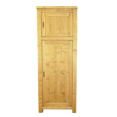 COLONNE FRIGO 2 Portes MORZINE en Pin Massif – charnières à droite Cuisine Morzine meublespin.fr - mobilier et de décoration de style montagne ou chalet- meubles en pin, mobilier en bois massif de qualité, canapés convertibles - https://meublespin.fr