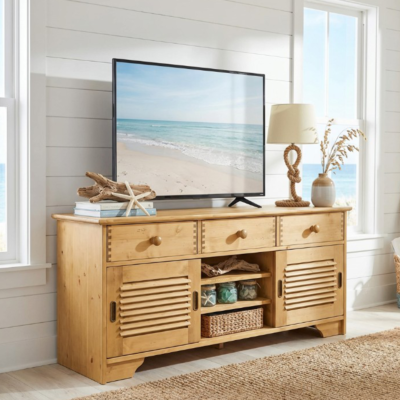Meuble TV Charme 2 Portes Coulissantes en Pin Massif 140 cm Meubles TV en Bois Massif meublespin.fr - mobilier et de décoration de style montagne ou chalet- meubles en pin, mobilier en bois massif de qualité, canapés convertibles - https://meublespin.fr