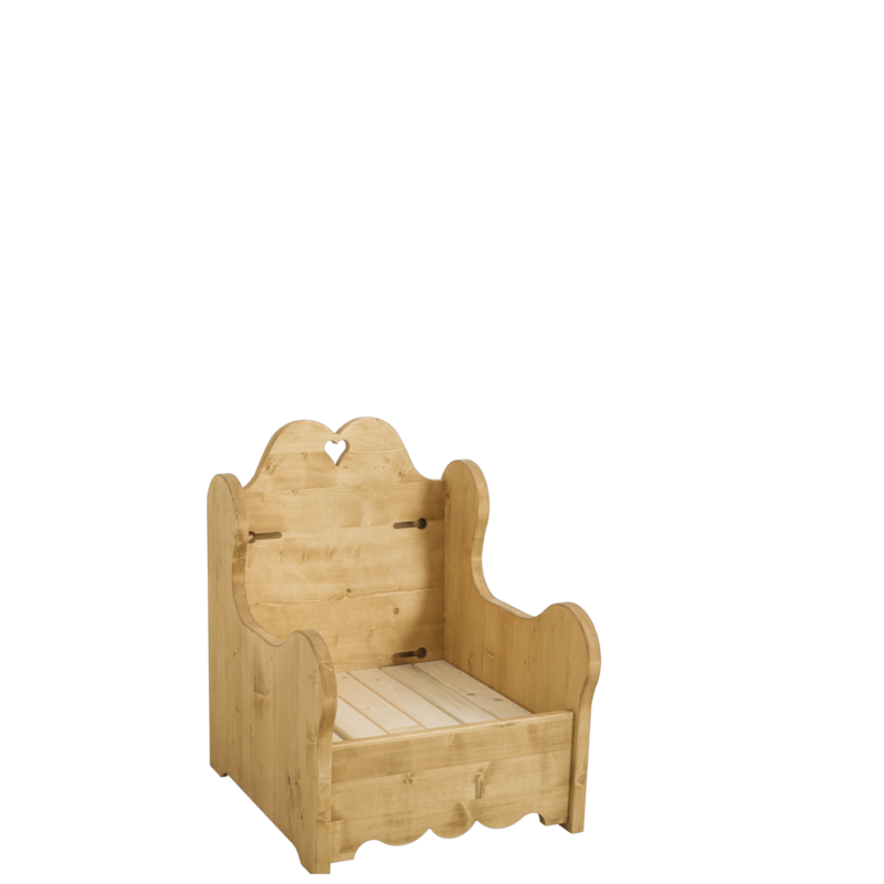 Fauteuil montagne pin massif CHAMONIX – tissu au choix Chamonix meublespin.fr - mobilier et de décoration de style montagne ou chalet- meubles en pin, mobilier en bois massif de qualité, canapés convertibles - https://meublespin.fr