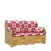 Canapé Fixe 2 Places en Pin Massif – tissu au choix Chamonix meublespin.fr - mobilier et de décoration de style montagne ou chalet- meubles en pin, mobilier en bois massif de qualité, canapés convertibles - https://meublespin.fr