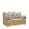 Canapé Fixe 2 Places en Pin Massif – tissu au choix Chamonix meublespin.fr - mobilier et de décoration de style montagne ou chalet- meubles en pin, mobilier en bois massif de qualité, canapés convertibles - https://meublespin.fr