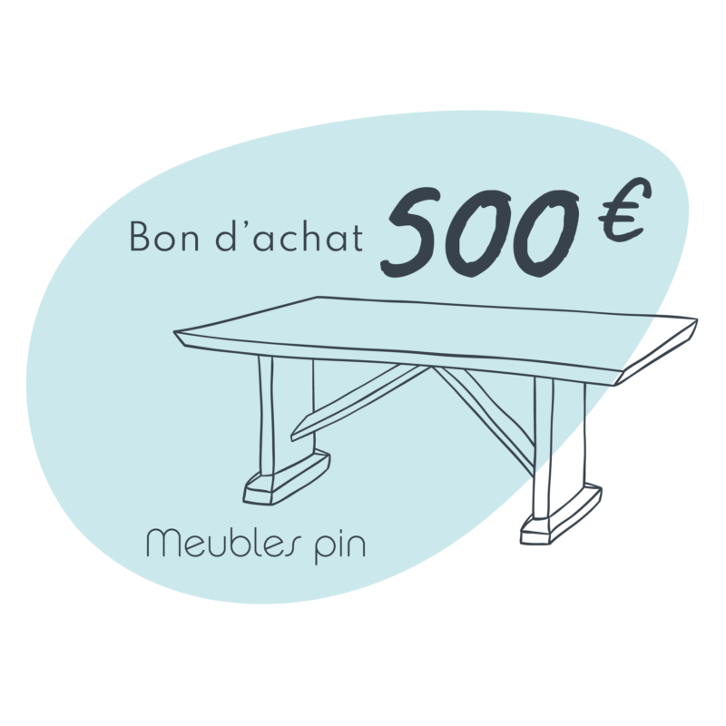 Bon d’achat de 500€  - meublespin.fr -  Bons d'achats Bon d’achat de 500€ Bons d'achats meublespin.fr - mobilier et de décoration de style montagne ou chalet- meubles en pin, mobilier en bois massif de qualité, canapés convertibles - https://meublespin.fr