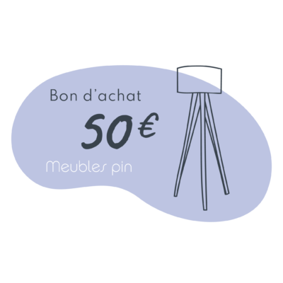 Bon d&rsquo;achat de 50€ Bons d'achats meublespin.fr - mobilier et de décoration de style montagne ou chalet- meubles en pin, mobilier en bois massif de qualité, canapés convertibles - https://meublespin.fr