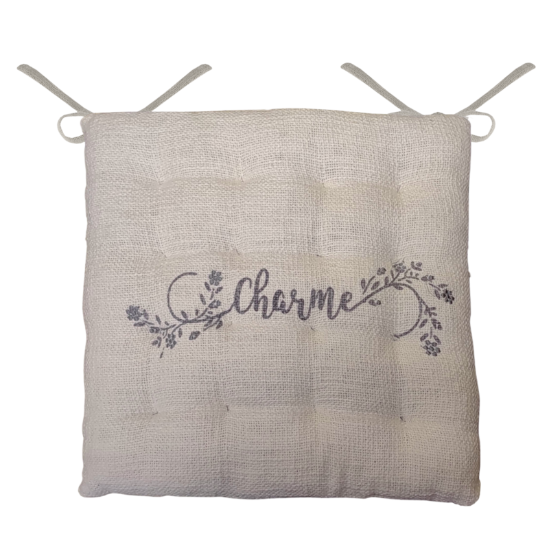 Galette de Chaise: Clémence 38 x 38 cm Galettes de Chaises meublespin.fr - mobilier et de décoration de style montagne ou chalet- meubles en pin, mobilier en bois massif de qualité, canapés convertibles - https://meublespin.fr