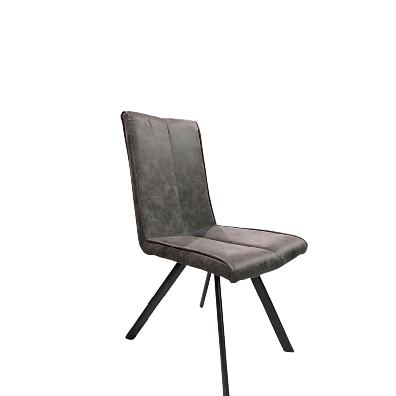 Lot: 2 Chaises Design grise anthracite: Courchevel Chaises en pin massif & chaises design meublespin.fr - mobilier et de décoration de style montagne ou chalet- meubles en pin, mobilier en bois massif de qualité, canapés convertibles - https://meublespin.fr