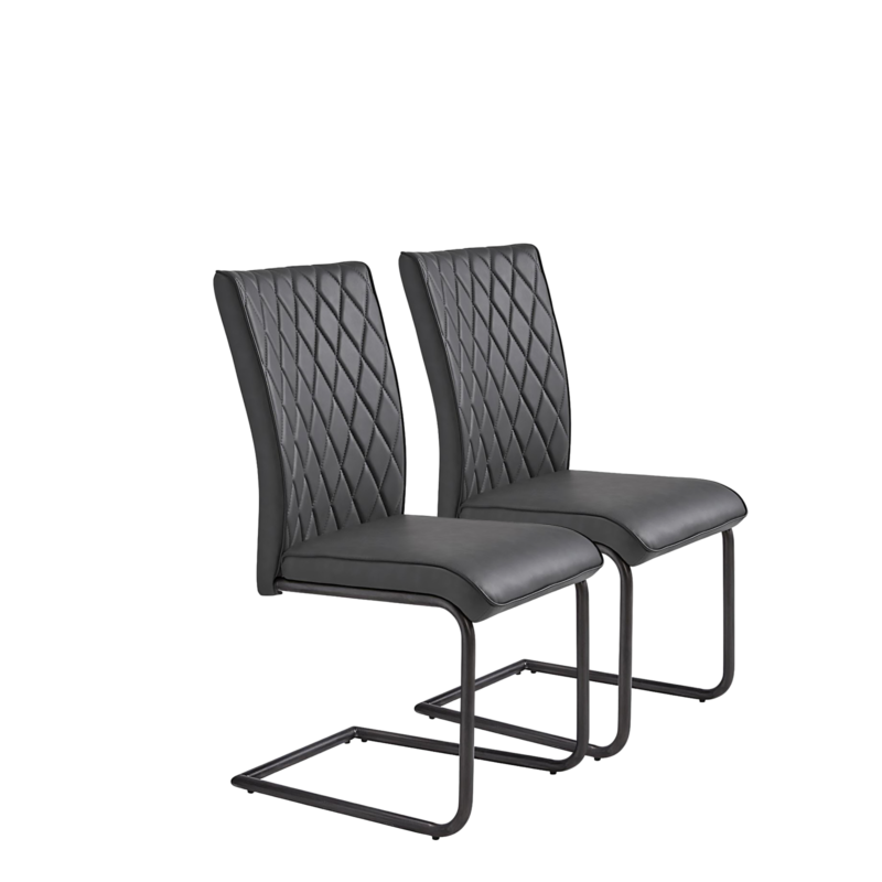 Lot: 2 Chaises Design Grise Anthracite: Valmorel Chaises en pin massif & chaises design meublespin.fr - mobilier et de décoration de style montagne ou chalet- meubles en pin, mobilier en bois massif de qualité, canapés convertibles - https://meublespin.fr