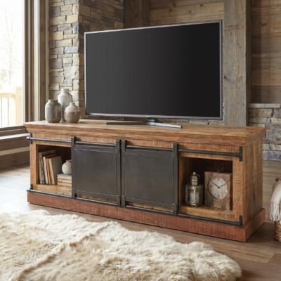 Meuble TV industriel Bois & Métal 150 cm Meubles TV en Bois Massif meublespin.fr - mobilier et de décoration de style montagne ou chalet- meubles en pin, mobilier en bois massif de qualité, canapés convertibles - https://meublespin.fr