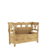 Banc coffre campagnard en pin massif avec accoudoirs 130 cm Bancs & Tabourets meublespin.fr - vente de mobilier et de décoration de style montagne ou chalet- vente de meubles en pin et canapés convertibles - https://meublespin.fr