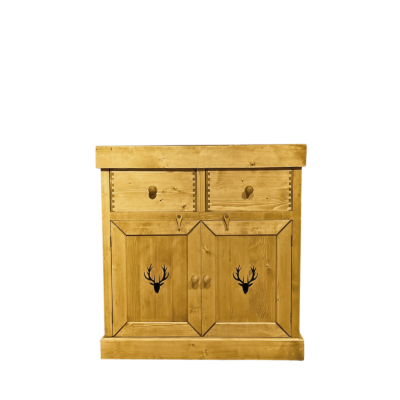 Buffet Bas Cerf 2 Portes + 2 Tiroirs en Pin Massif Buffets & bahuts en bois massif meublespin.fr - mobilier et de décoration de style montagne ou chalet- meubles en pin, mobilier en bois massif de qualité, canapés convertibles - https://meublespin.fr