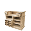 Bar en Bois Massif Brossé Bars meublespin.fr - vente de mobilier et de décoration de style montagne ou chalet- vente de meubles en pin et canapés convertibles - https://meublespin.fr