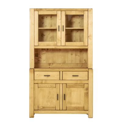 Buffet Morzine 4 Portes et 2 Tiroirs en Pin Massif 110cm Morzine meublespin.fr - mobilier et de décoration de style montagne ou chalet- meubles en pin, mobilier en bois massif de qualité, canapés convertibles - https://meublespin.fr