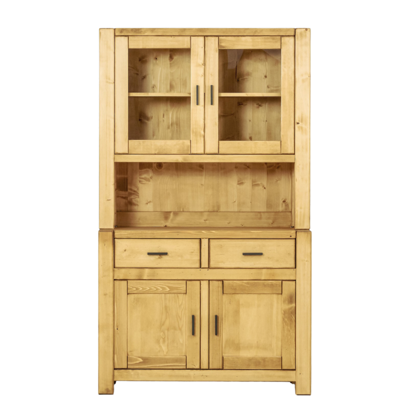Buffet Morzine 4 Portes et 2 Tiroirs en Pin Massif 110cm Morzine meublespin.fr - mobilier et de décoration de style montagne ou chalet- meubles en pin, mobilier en bois massif de qualité, canapés convertibles - https://meublespin.fr