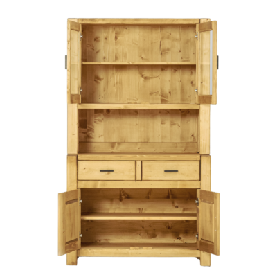 Buffet Morzine 4 Portes et 2 Tiroirs en Pin Massif 110cm Morzine meublespin.fr - mobilier et de décoration de style montagne ou chalet- meubles en pin, mobilier en bois massif de qualité, canapés convertibles - https://meublespin.fr
