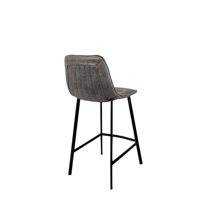 LOT de 2 Tabourets de Bar Design Gris Anthracite: Pacha Bars meublespin.fr - mobilier et de décoration de style montagne ou chalet- meubles en pin, mobilier en bois massif de qualité, canapés convertibles - https://meublespin.fr