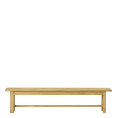 Banc de cuisine en pin massif Chamonix 200 cm Chamonix meublespin.fr - mobilier et de décoration de style montagne ou chalet- meubles en pin, mobilier en bois massif de qualité, canapés convertibles - https://meublespin.fr
