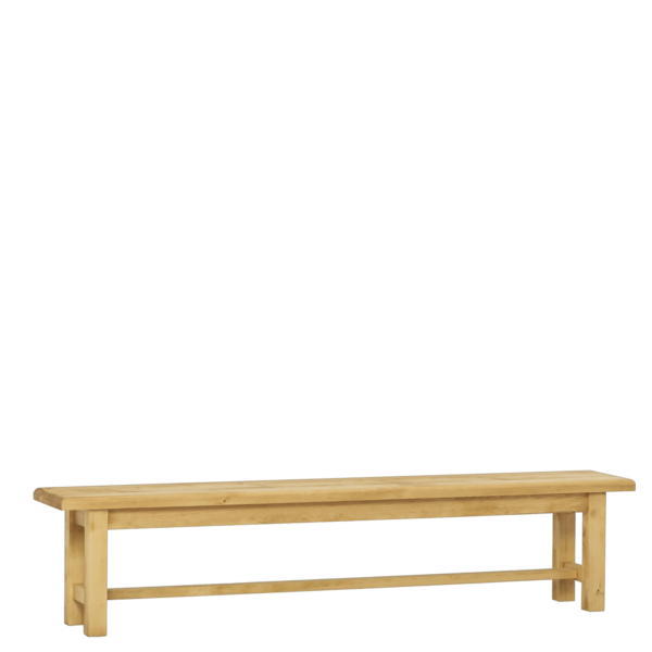 Banc de cuisine en pin massif Chamonix 200 cm Chamonix meublespin.fr - vente de mobilier et de décoration de style montagne ou chalet- vente de meubles en pin et canapés convertibles - https://meublespin.fr